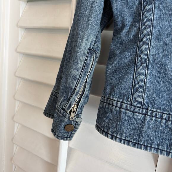 Tommy Hilfiger Zip Front Denim Jacket Size Small‎ - Picture 5 of 8